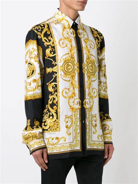 versace shirt men's|vintage versace men's shirts.